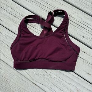 Fabletic Wine Strappy Sports Bra XS